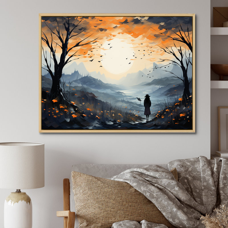 «Meadow Mystic Wilderness - Meadow», art mural sur toile, Cadre naturel flottant, 12" H x 20" W