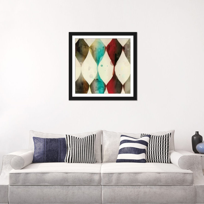 «Sp Spot Heralds II, Square», reproduction sur toile, H 16 po x l 16 po x P 1 po, Papier d'art encadré noir, Blanc