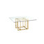 Etta Square Glass Top Dining Table