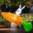 Bunny on Giant Carrot Rocket Inflatable
