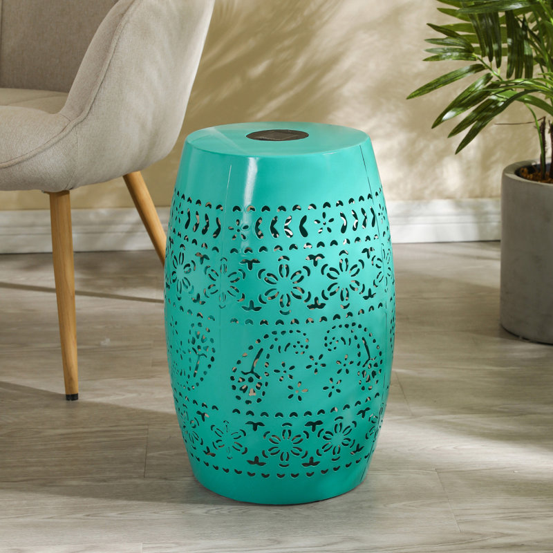 Table d'appoint SOLAR, couleur sarcelle