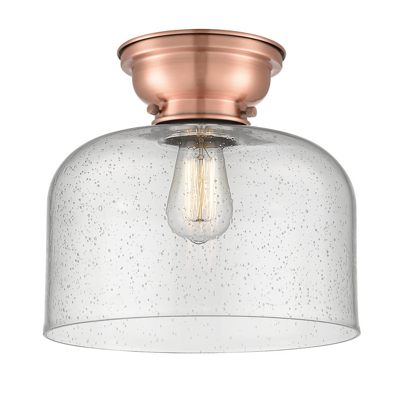 Plafonnier encastré 12 lumières 1 lumière Donaldson, Ampoule non incluse, Grainé, Cuivre antique