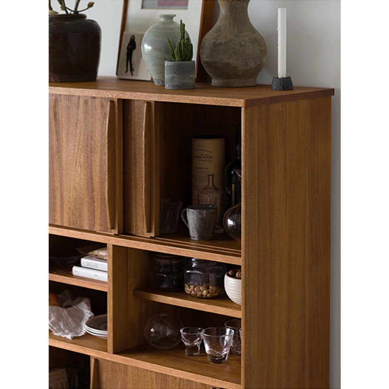 Armoire d'appoint multifonctionnelle en bois massif