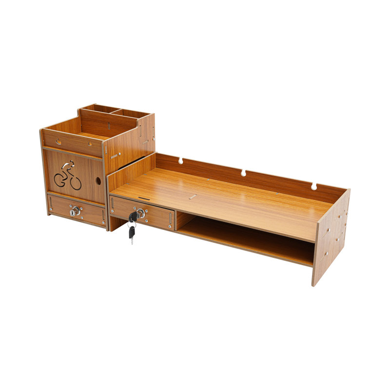 Support de bureau pour ordinateur, Brun