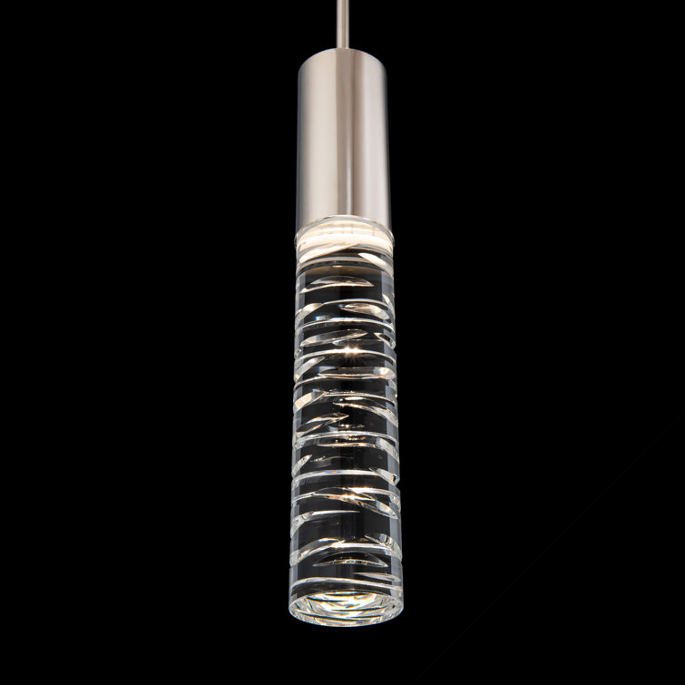 Cru 1 - Light Polished Nickel LED Single Pendant