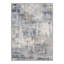 Tapis moderne abstrait gris/ivoire à poils courts, lavable et antidérapant-1099303293