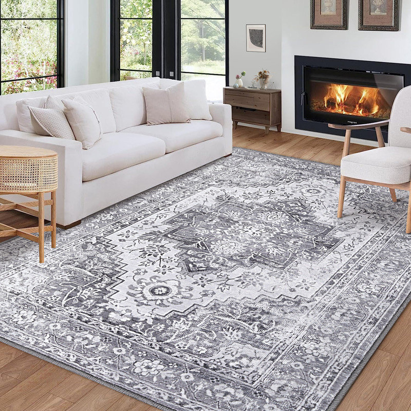Rectangle Geometric Washable Area Rug, Rectangle 160 x 230 cm