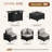 7-pieces Patio Furniture Set With 44" Propane Gas Fire Pit Table-106877620