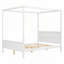 Lit plateforme à baldaquin en bois-566957950