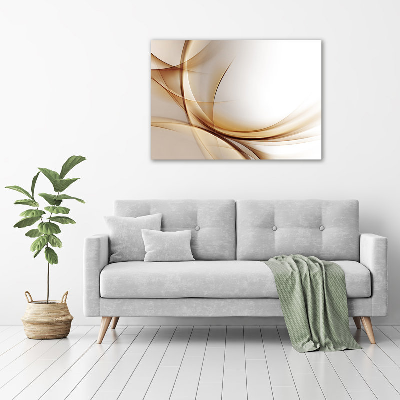 Waves Abstraction - Wrapped Canvas Print