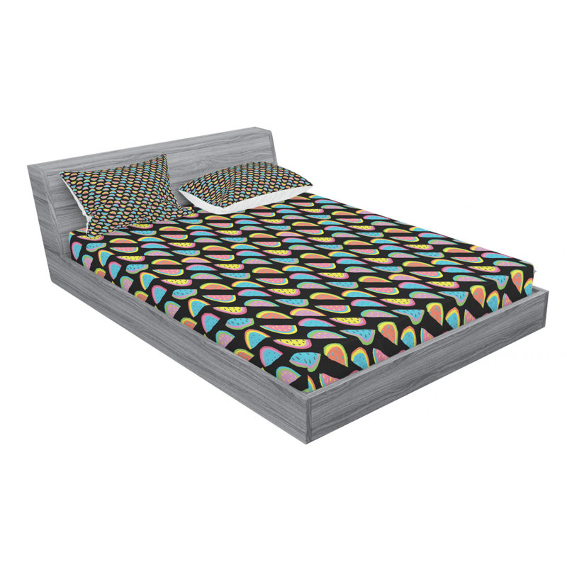 Microfiber Sheet Set, Queen Sheet Set with Fitted Sheet