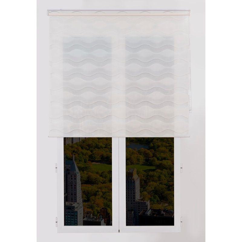 Semi Sheer Roller Blind, White, 175 cm L x 105 cm W