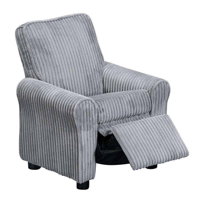 Jordan Kids Recliner Soft Gray Cords
