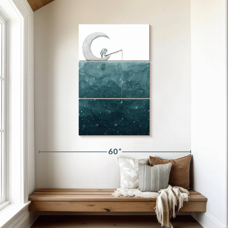 Fishing For Stars, 45" H x 28" W