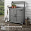 Wood, Metal Potting Bench