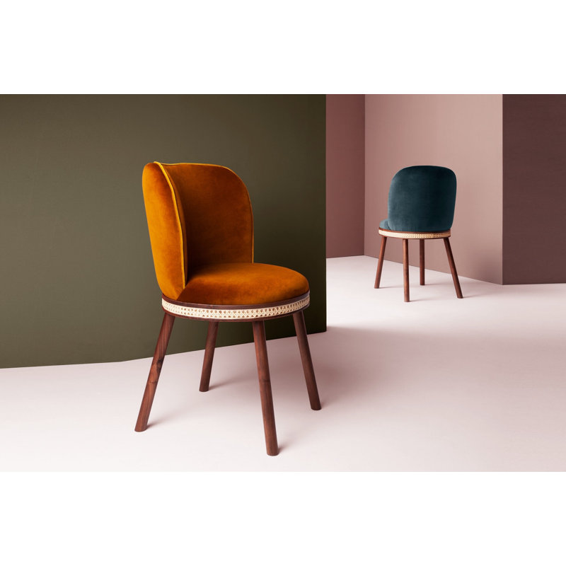 Alma Upholstered Dining Chair, Kiwi Velvet