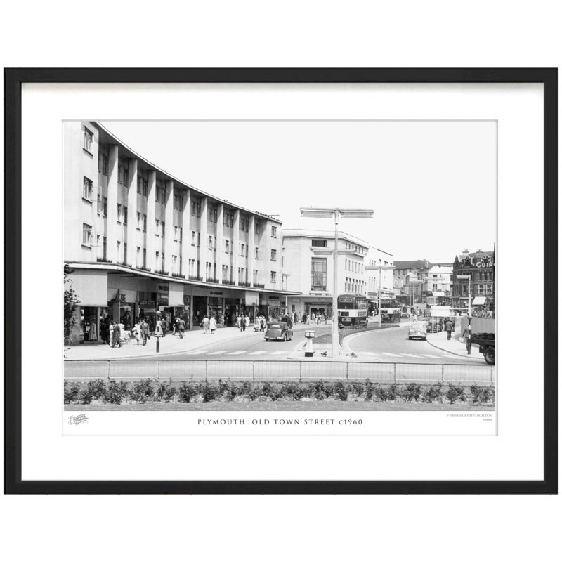 Plymouth, Old Town Street C1960 by Francis Frith - Single Picture Frame Print, 60cm H x 80cm W x 2.3cm D