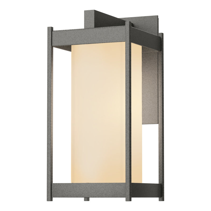 Cela Outdoor Wall Lantern, 13.6" H x 6.2" W x 7.5" D, Coastal Bronze, Clear Glass