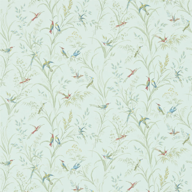 Country Woodland Tuileries Wallpaper, Sage/Multi