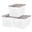 Stack and Pull Plastic Storage Bin