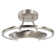 Mcroberts Modernistic Semi Flush Eco Friendly LED Ceiling Light Fitting in Brushed Finish