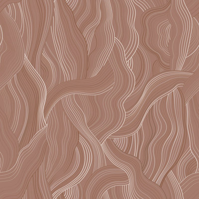 Meraki - Green Orange Wallpaper by Sabrina Yvonne