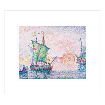 Venice The Pink Cloud by Paul Signac - Framed Giclee Print