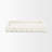Camellia Rectangular White Marble Scalloped Tray