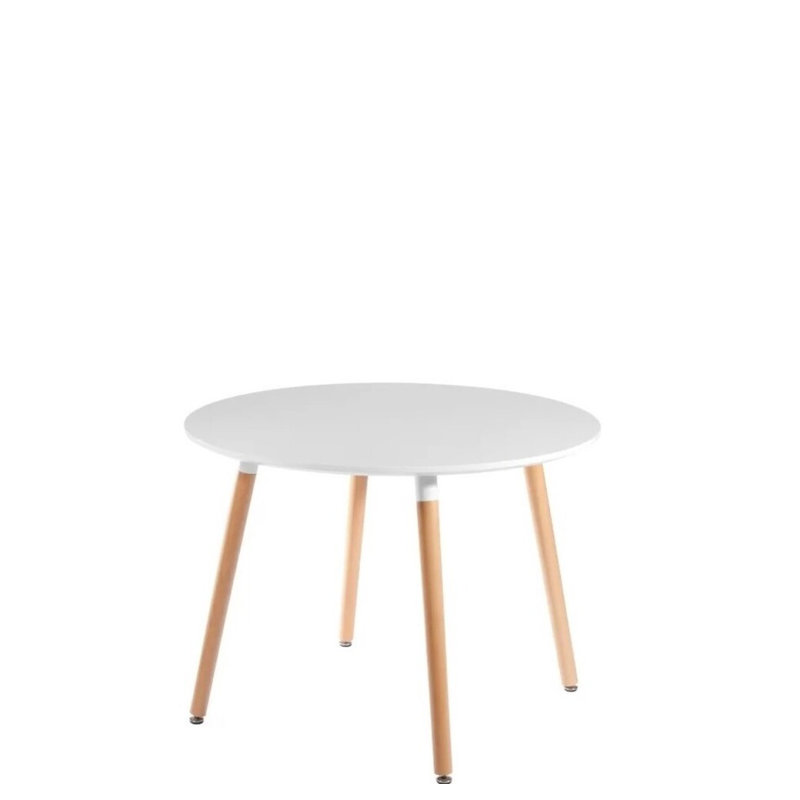 Round with Solid Wood Base Dining Table
