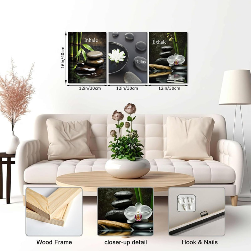 3 Piece Wrapped Canvas Print