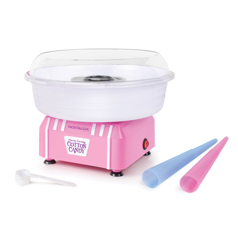 Machine à bonbons en coton sans sucre nostalgie, Rose