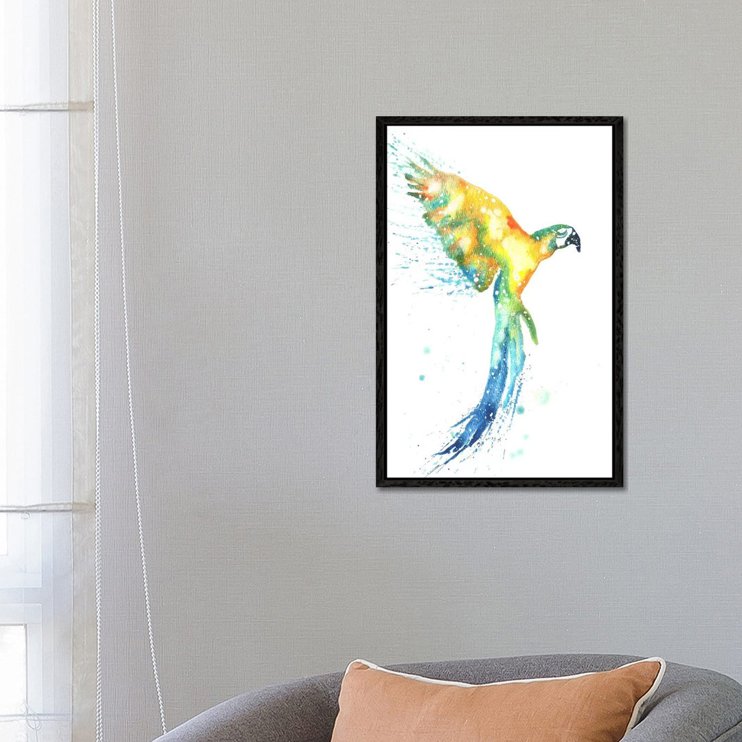 Cosmic Macaw von Tanya Casteel - Galerie-verpackte Leinwand Giclée auf Leinwand