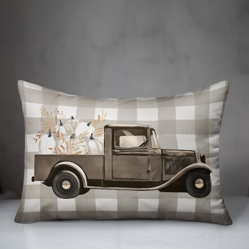  Housse et insert de coussin rectangulaire Neutral Harvest Truck