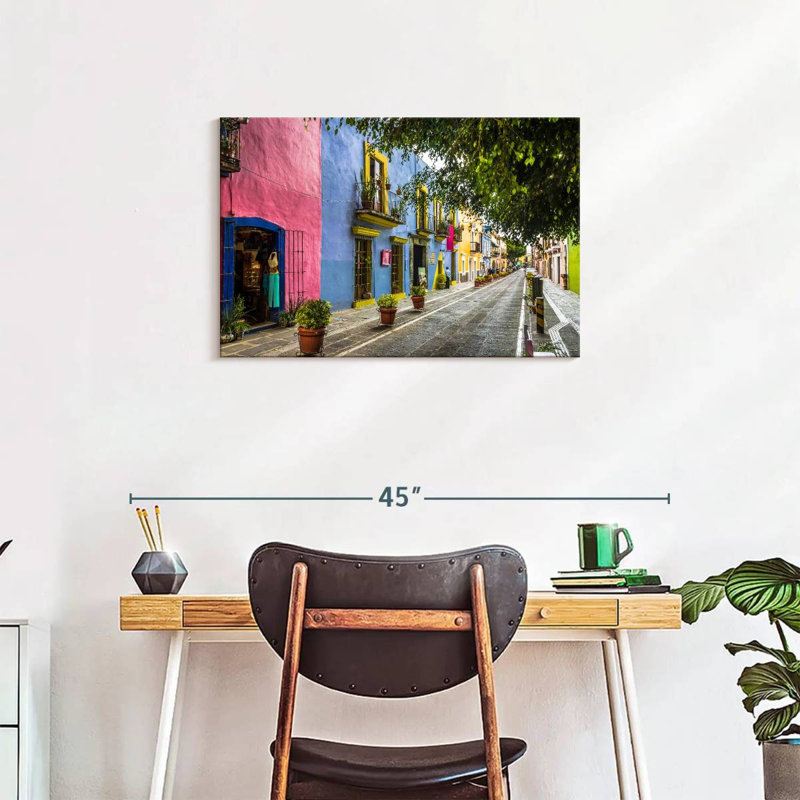 Sirci, rue mexicaine, H 20 po x l 30 po