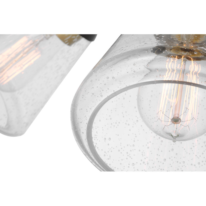Trumann Glass Semi Flush Mount
