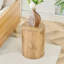 Table basse cylindrique à grain de bois