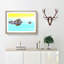 Peering Crocodile - Picture Frame Graphic Art Print-56704835-56704834