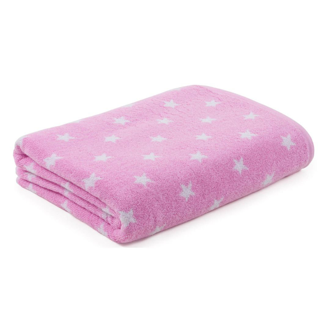 Evan Combed Cotton Stars Bath Towels