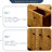 Retro Burlywood Solid Wood Sideboard