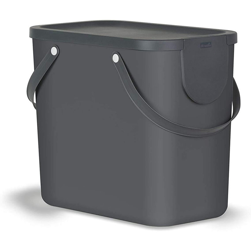 Tahina Plastic Waste Bin, Black