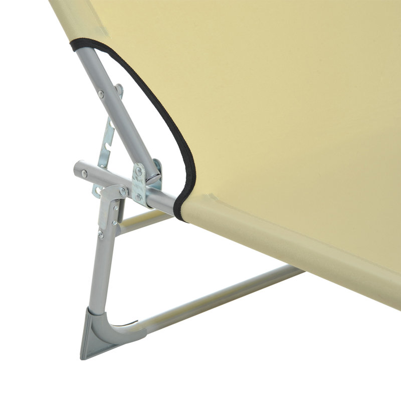 Kinnard 187cm Long Reclining Single Chaise, Beige