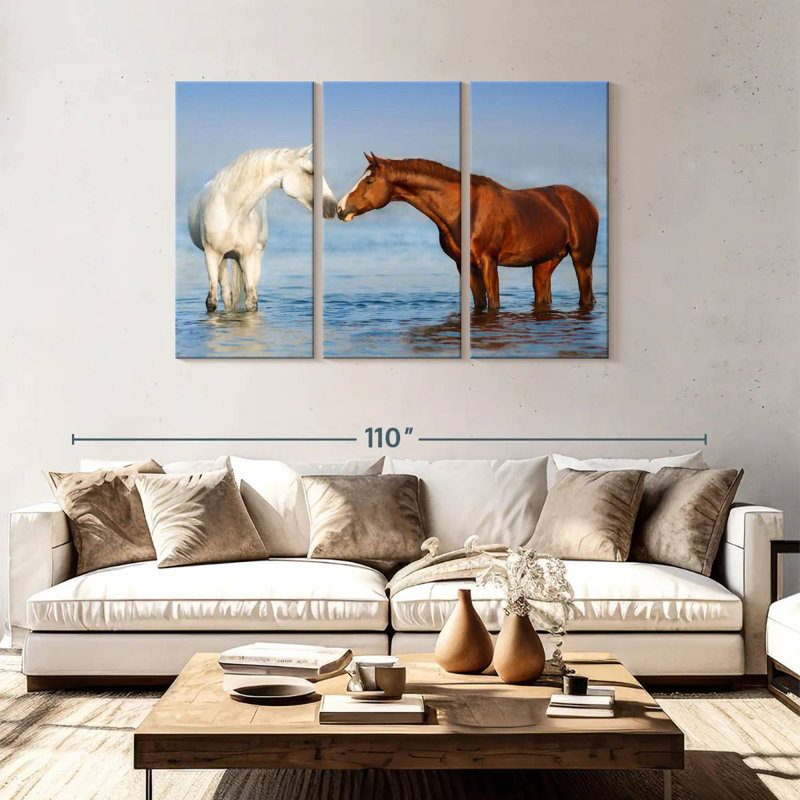 Beach Horses, 48" H x 74" W