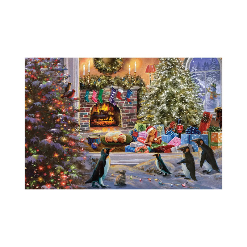 A Magical View To Christmas by Nicky Boehme - Wrapped Canvas Print, 20.32 cm H x 30.48 cm W