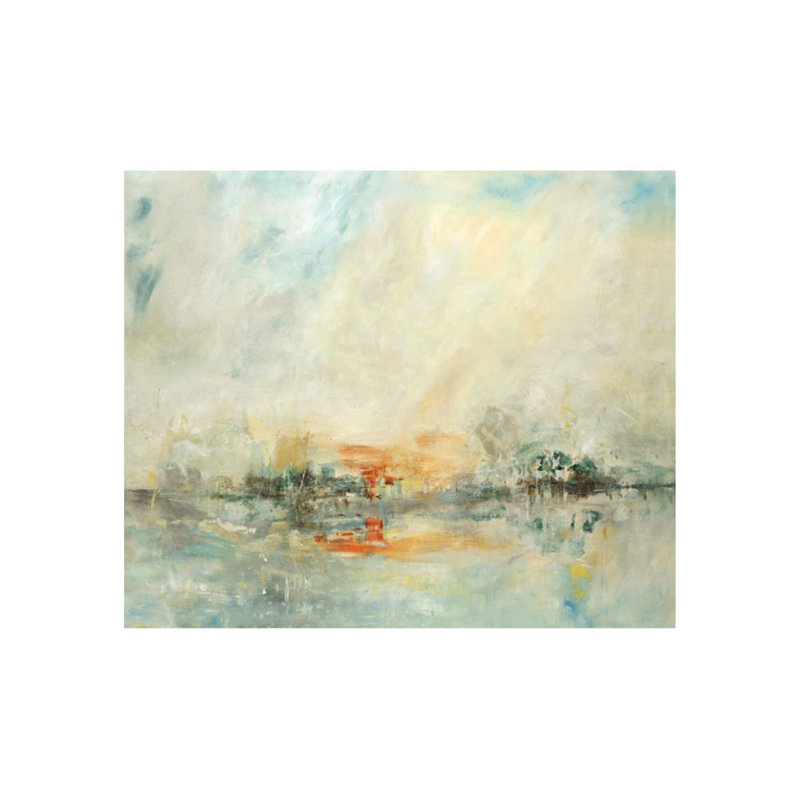 «Old Masters World» par Jodi Maas - peinture sur toile tendue, Extérieur, H 24 po x l 29 po x P 1,5 po