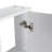 12" Bathroom Wall Cabinet, Soft Close Doors, Float Mounting Design,Glossy White,(KD-Packing)