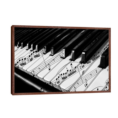 Piano - Floater Frame Print on Canvas