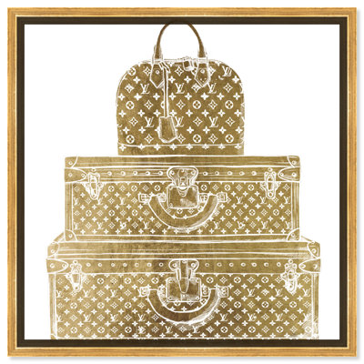 Royal " Royal Bag And Luggage Gold Diecut " Painting Print