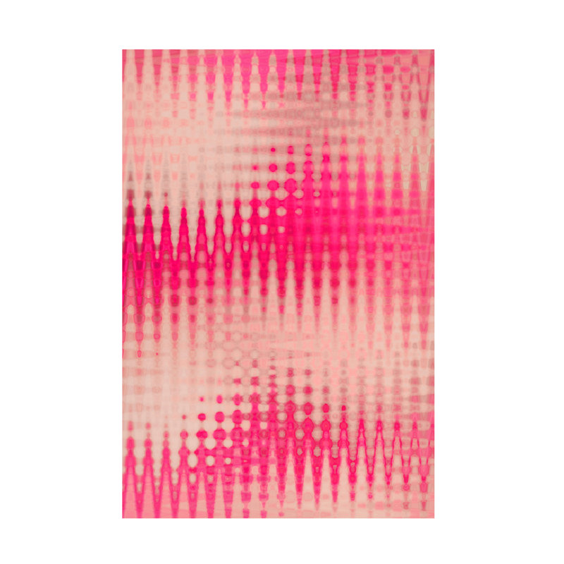 Shamokin, motif flou rose sur toile, H 19 po x l 12 po x P 2 po