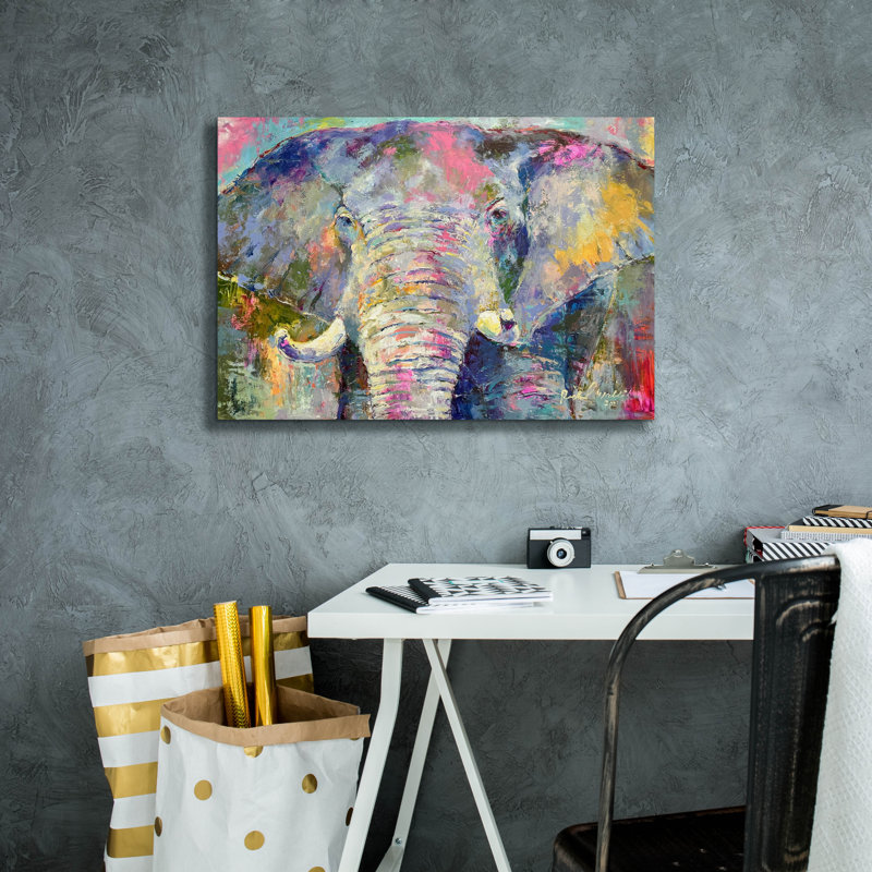 «Elephant 22» par Richard Wallich, H 18 po x l 26 po x P 0,75 po