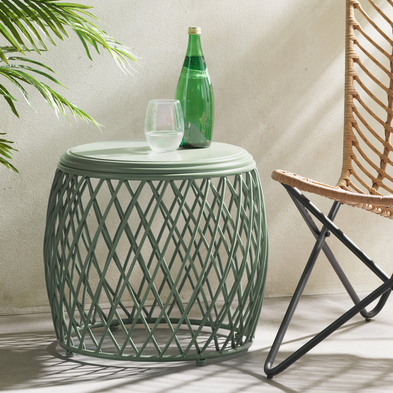 Table d'appoint en fer 19,75 po